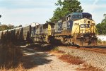 Vehicle train turns west at the junction